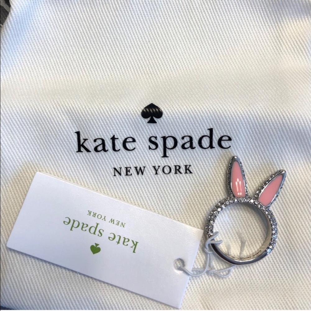 HP 💓 NWT Kate Spade Make Magic Bunny Ring NEW - Picture 2 of 6